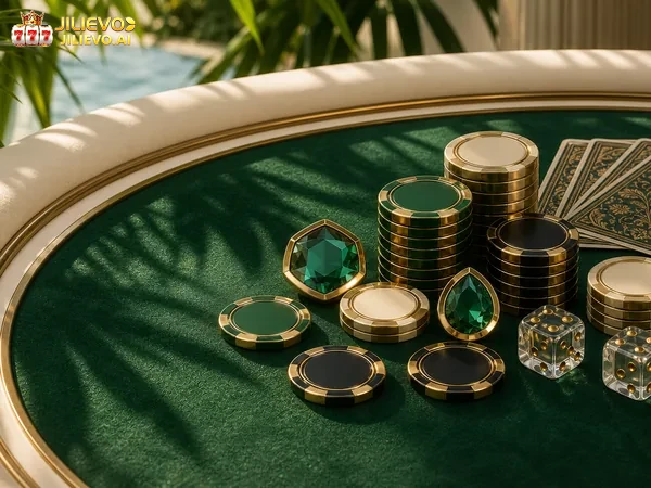 Lucky Dragon visual with a dragon surrounded by lucky symbols